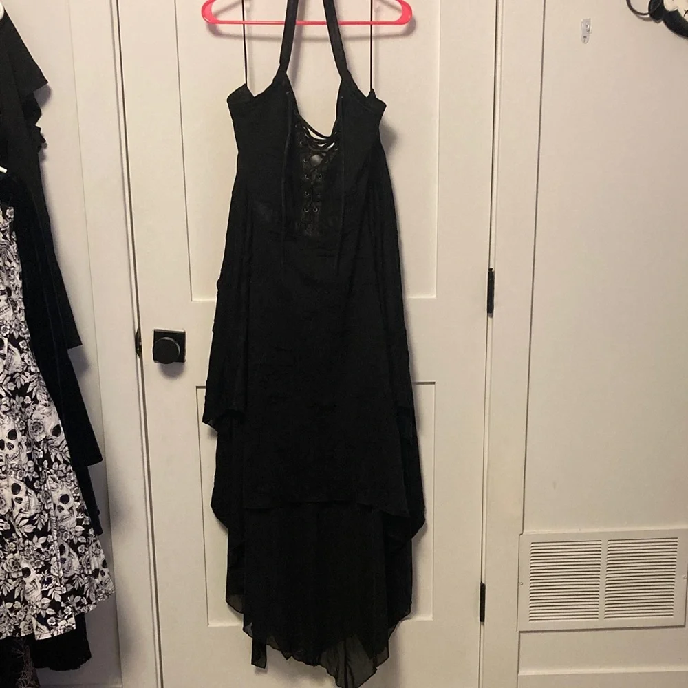 Killstar Black High Low Dress - Picture 1 of 4